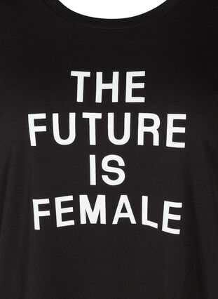 T-paita printillä, Black FUTURE , Packshot image number 2