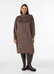 Neulemekko jacquard-kuviolla, Ruskea, Model image number 0