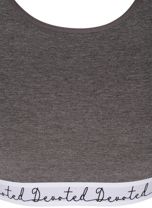 Meleeratut rintaliivit pyöreällä pääntiellä , Dark Grey Melange, Packshot image number 2