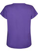 Yksiv&auml;rinen treeni-T-paita, Violetti, Packshot image number 1
