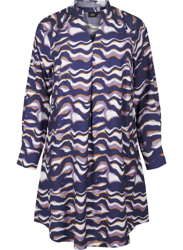 Polvipituinen mekko printillä ja A-mallisena, Naval Academy AOP, Packshot image number 0