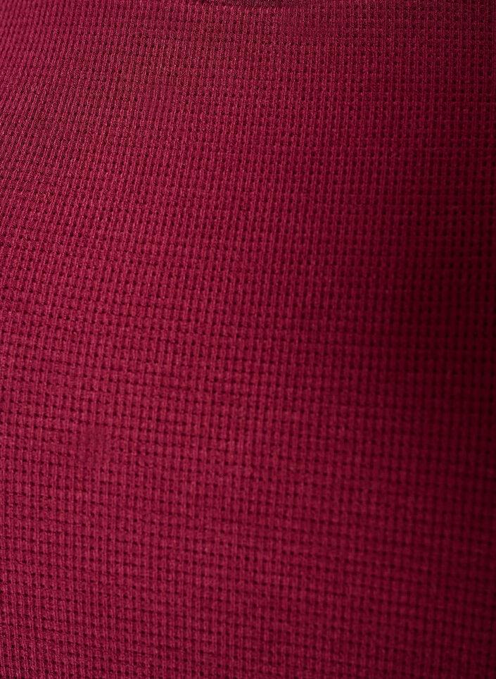 Struktuurinen pusero kyyn&auml;rmittaisilla hihoilla, Punainen, Packshot image number 2