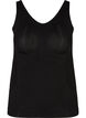 Shapewear-toppi leveill&auml; olkaimilla, Musta, Packshot image number 0
