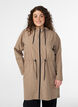 Kevyt hupullinen parka, Ruskea, Model image number 0