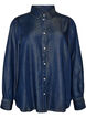 Denim-paita lyocellissa painonapeilla, Sininen, Packshot image number 0