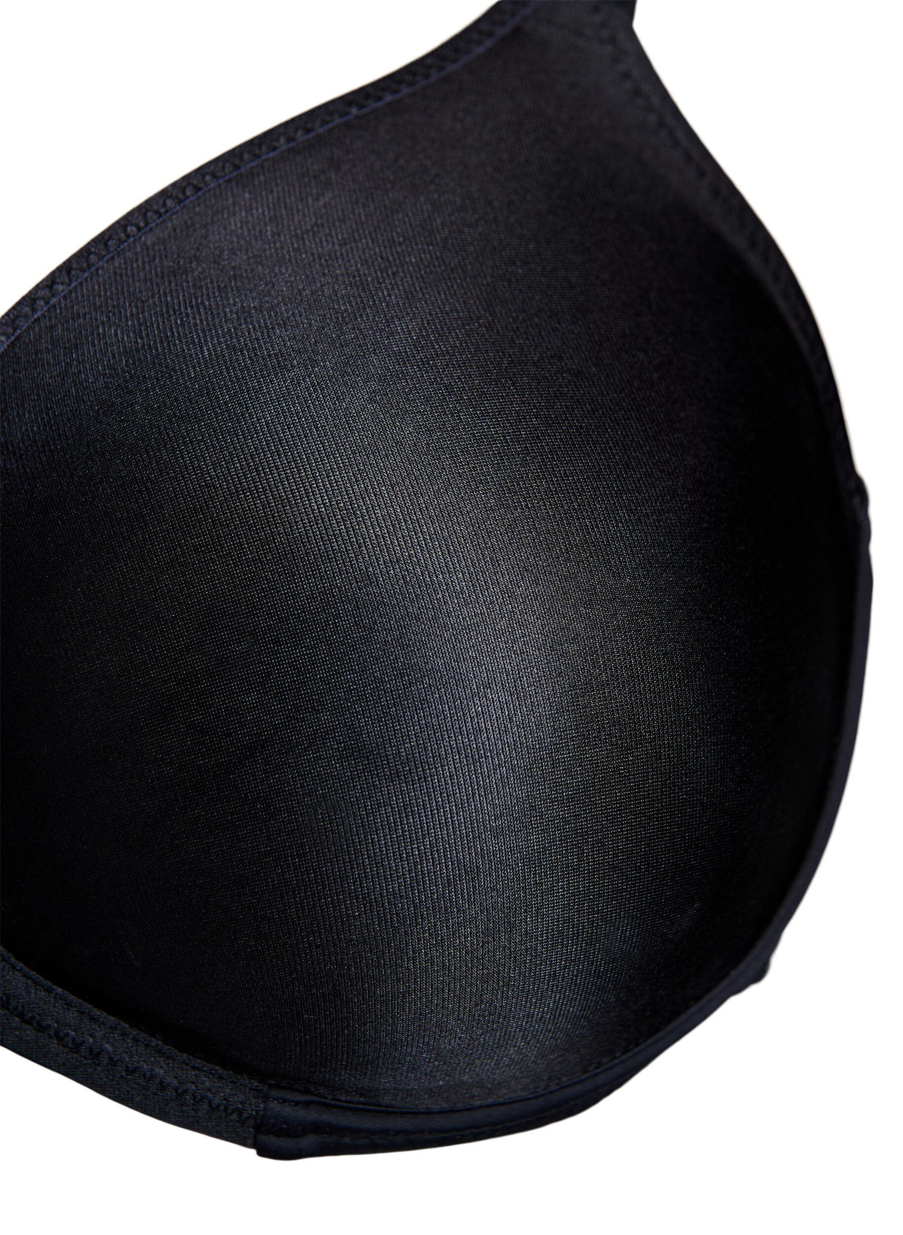 Zizzi Muotoonpr&auml;ss&auml;tty kokokupeilla rintaliivit, joissa korkea tuki, Musta, Packshot image number 2