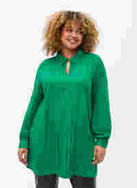Pitkähihainen viskoosipusero paitakauluksella, Jolly Green, Model