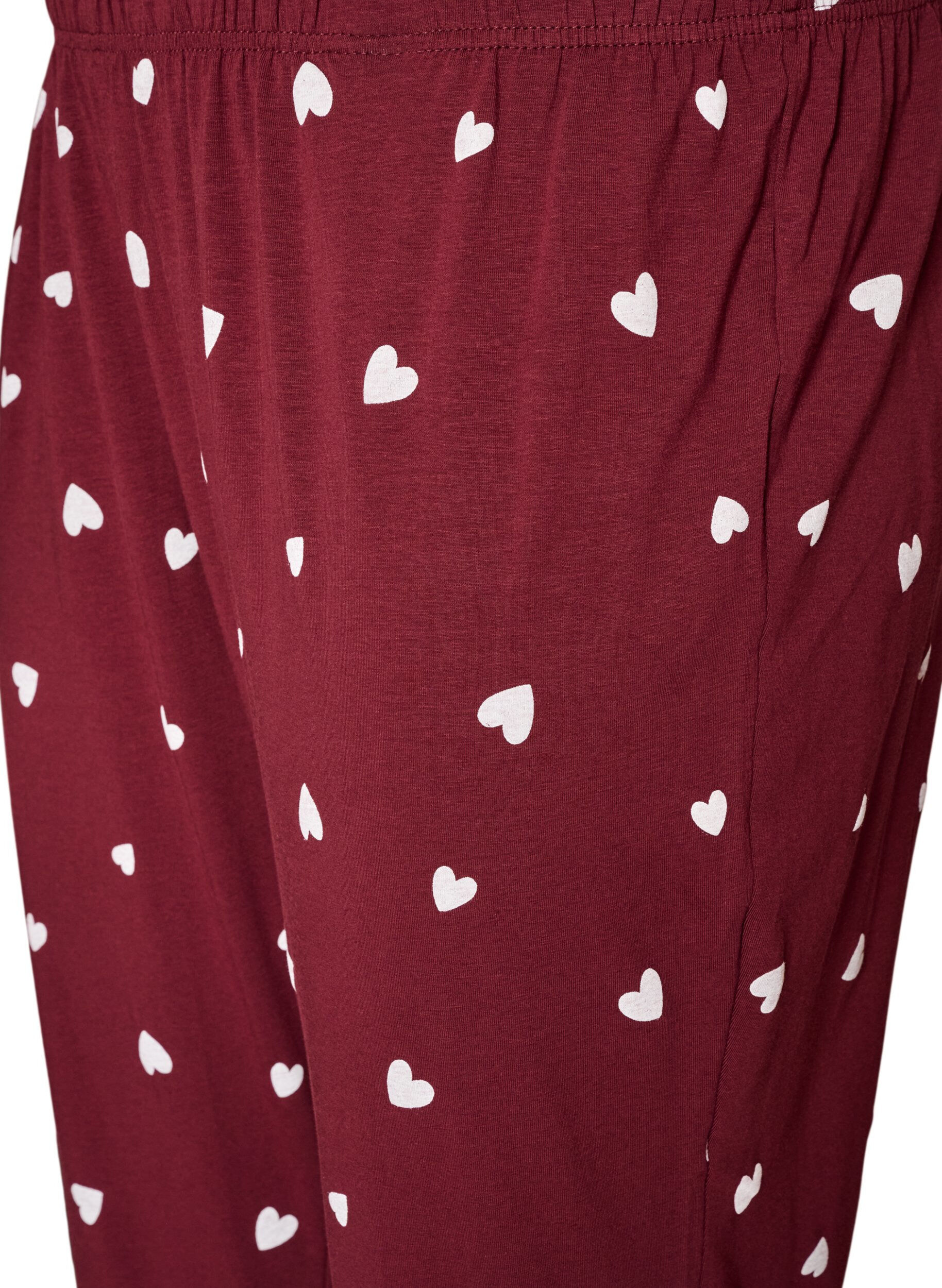ZizziPainetut pyjamahousut, Punainen, Packshot image number 2