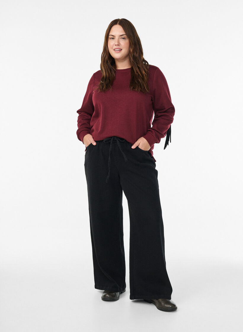 Huppari hapsuilla, Tumma Bordeaux, Model image number 1