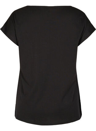 Ekologisesta puuvillasta valmistettu t-paita rintataskulla, Black, Packshot image number 1