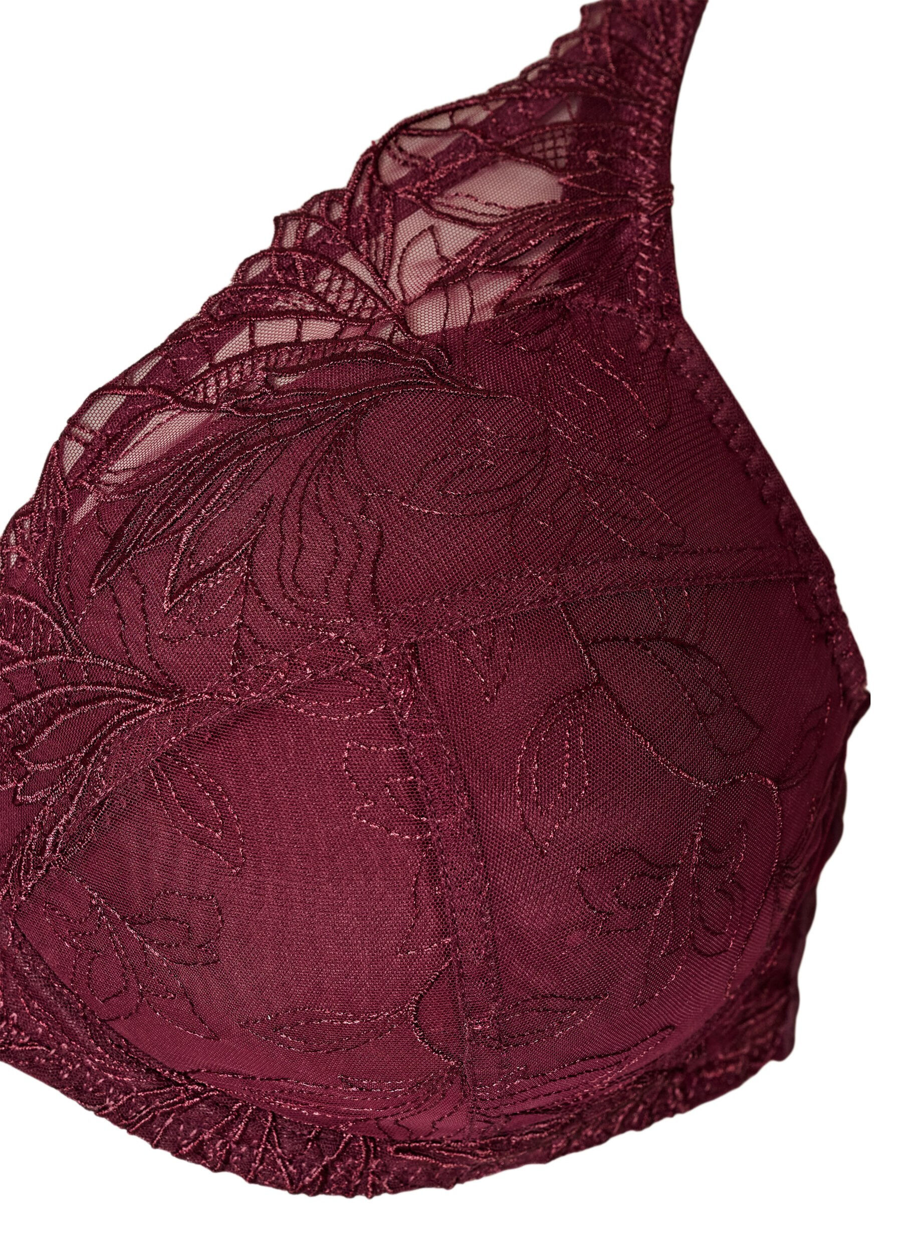 ZizziTopatut pitsirintaliivit kaaritukien kera, Punainen, Packshot image number 2