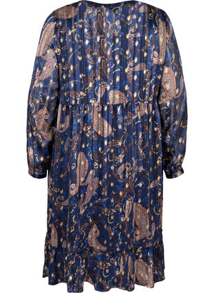 Pitkähihainen mekko kuosilla a-mallissa, Paisley Foil, Packshot image number 1