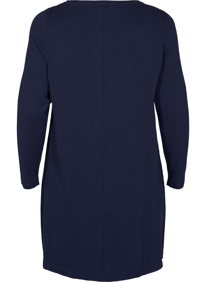 Neulemekko puuvillaviskoosisekoitteesta, Sininen, Packshot image number 1