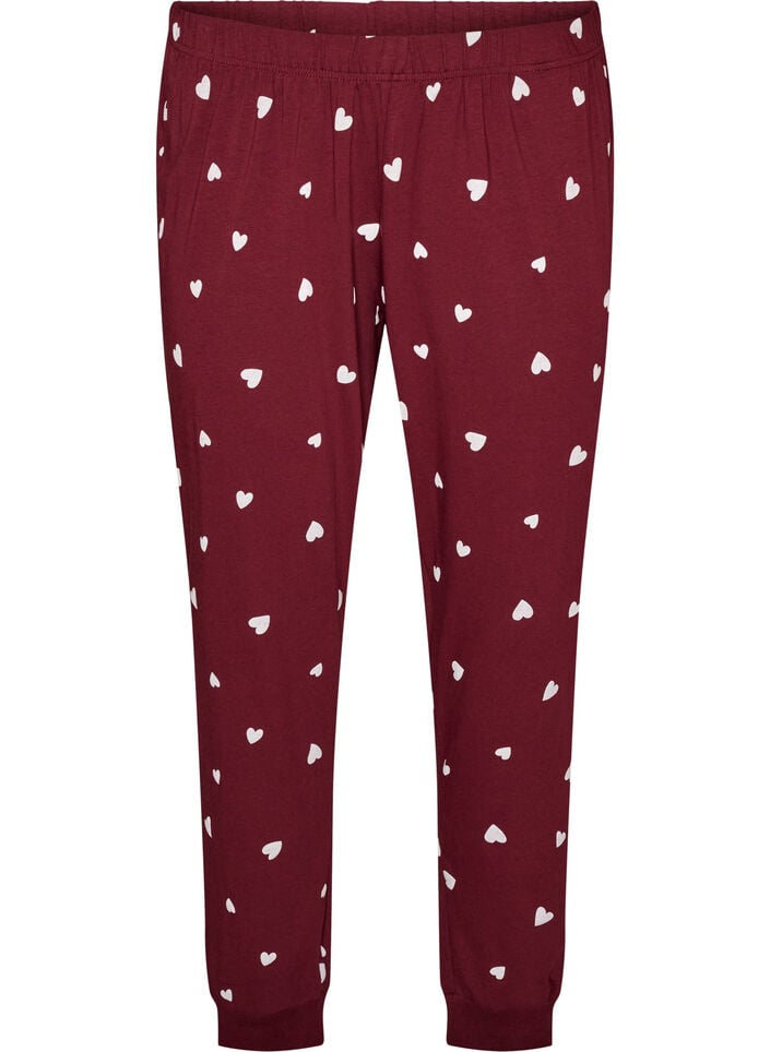 Painetut pyjamahousut, Punainen, Packshot image number 0