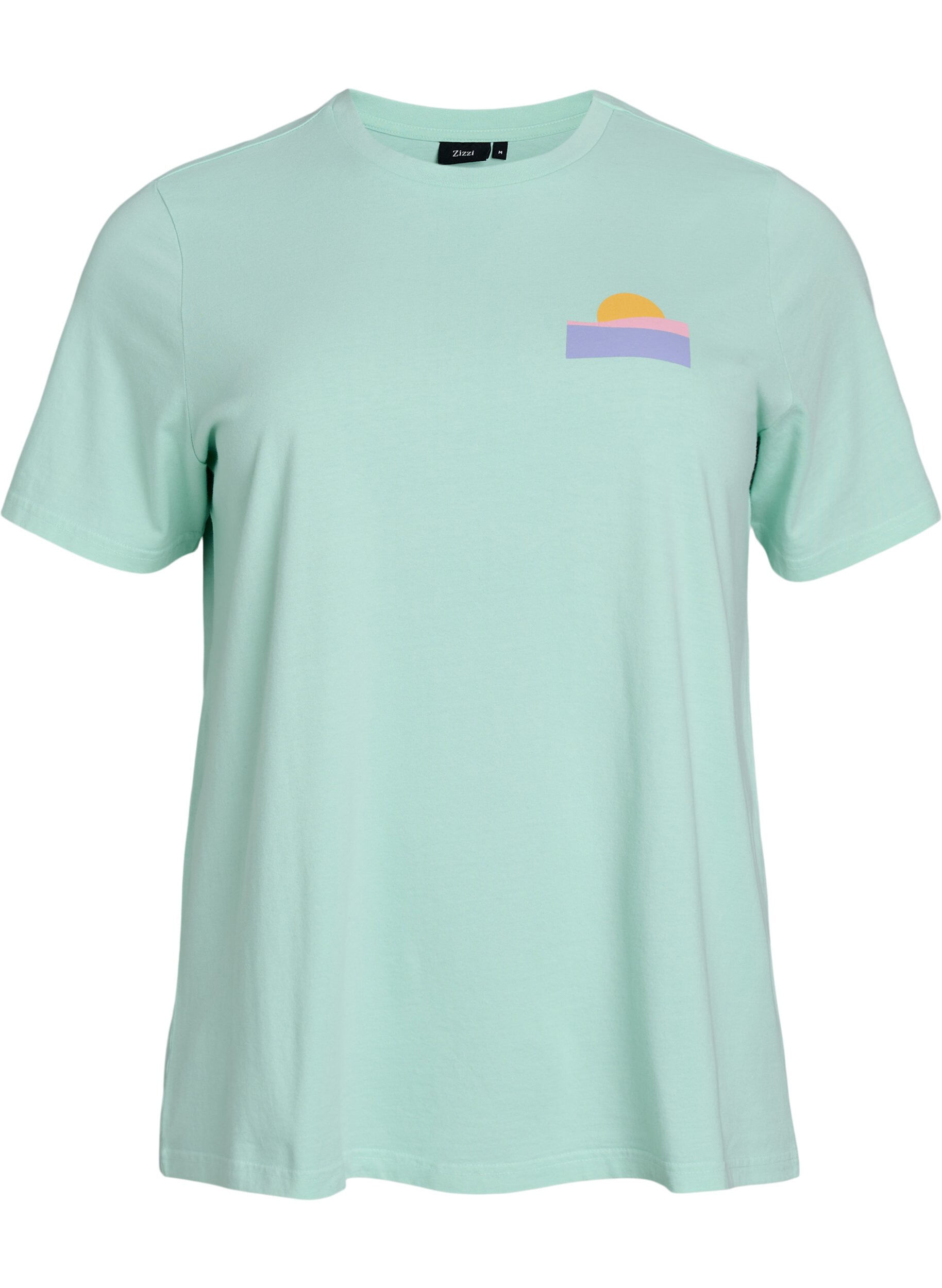 Luomupuuvillainen t-paita selk&auml;printill&auml;