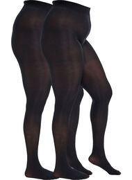 2kpl 60 denierin sukkahousuja, Musta