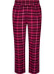 Ruudulliset puuvillaiset pyjamahousut, Punainen, Packshot image number 0