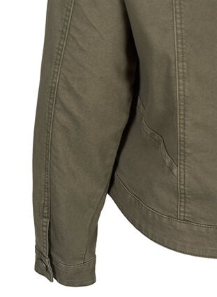 Lyhyt värillinen denim-takki, Tarmac, Packshot image number 3