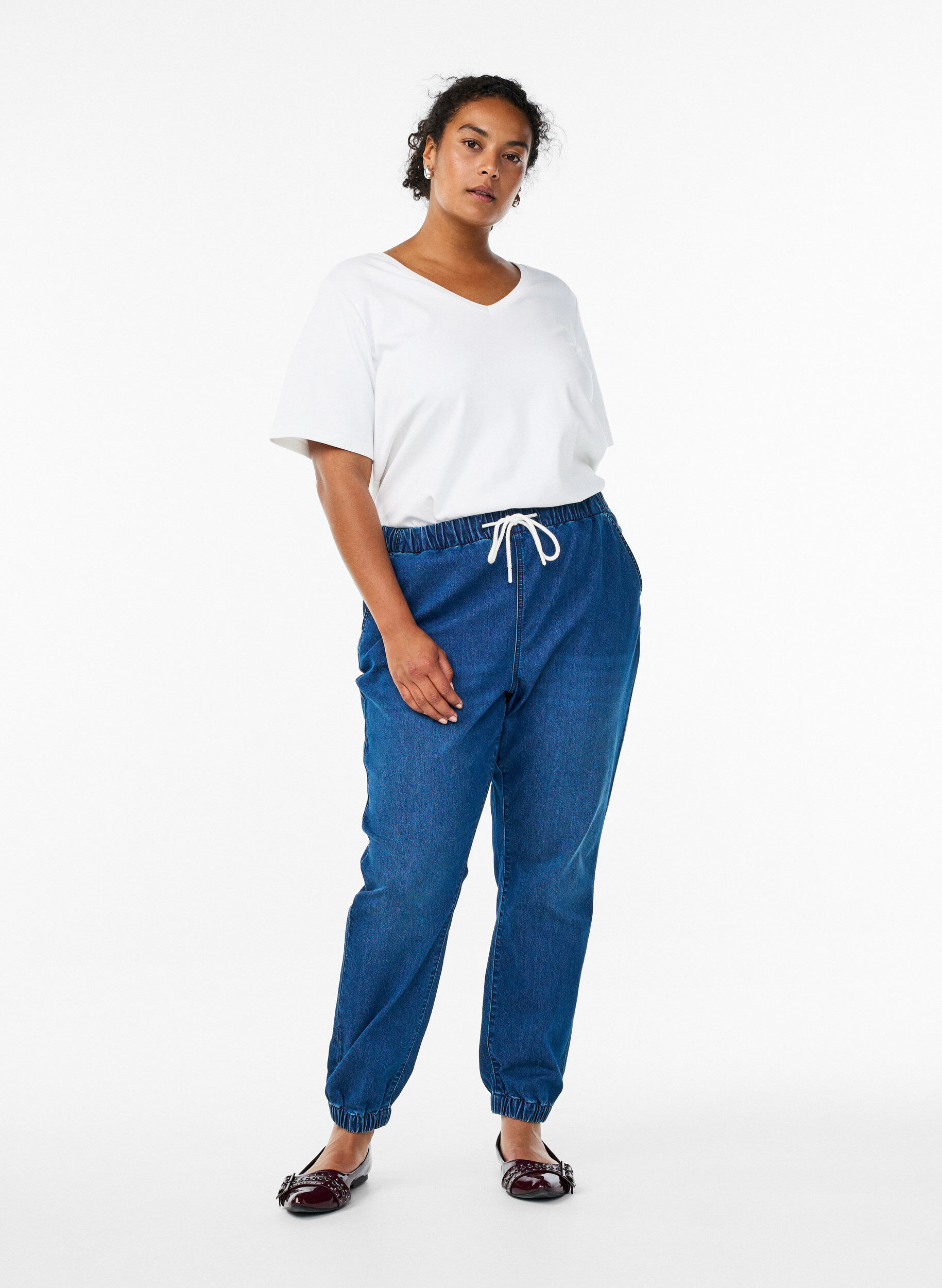 ZizziDenimhousut taskuilla, Sininen, Model image number 1