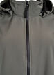 Lyhyt softshell-takki irrotettavalla hupulla, Harmaa, Packshot image number 2