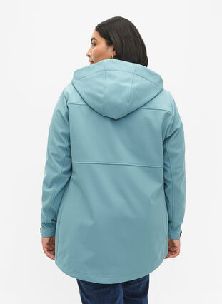 Lyhyt softshell-takki, jossa on taskut, Arctic, Model image number 1