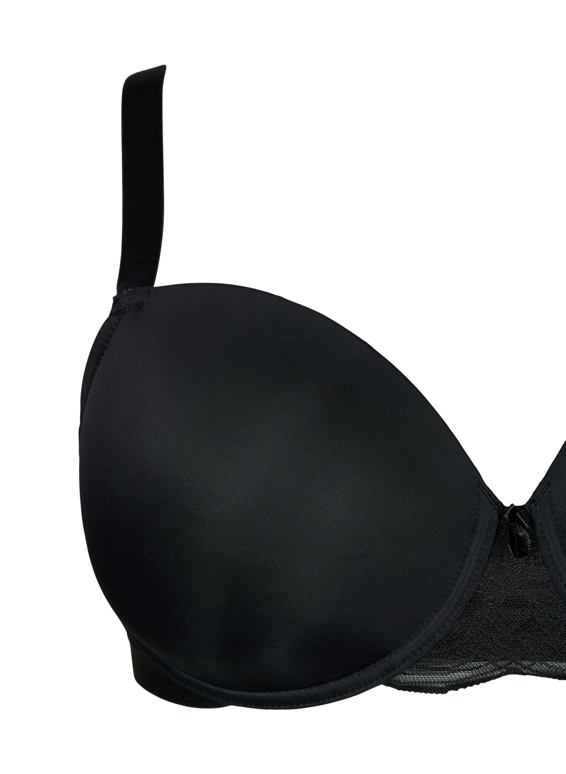 ZizziMuotoiltu rintaliivi meshill&auml;, Musta, Packshot image number 2