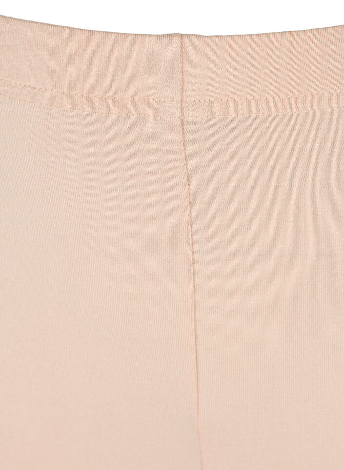 Yksiväriset perus pyöräilyshortsit , Beige, Packshot image number 2