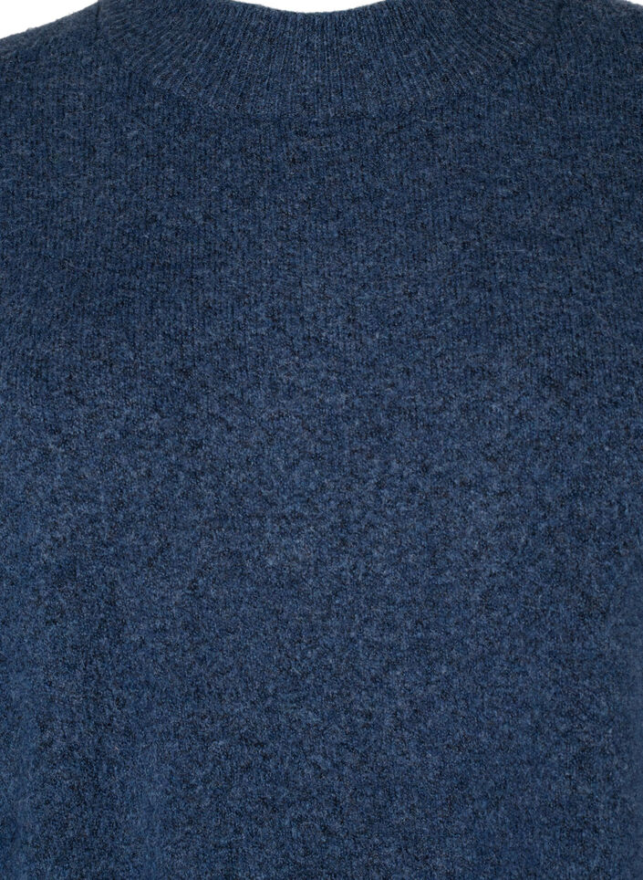 Pitkä neulottu pusero pitkillä hihoilla, Bering Sea Mel., Packshot image number 2