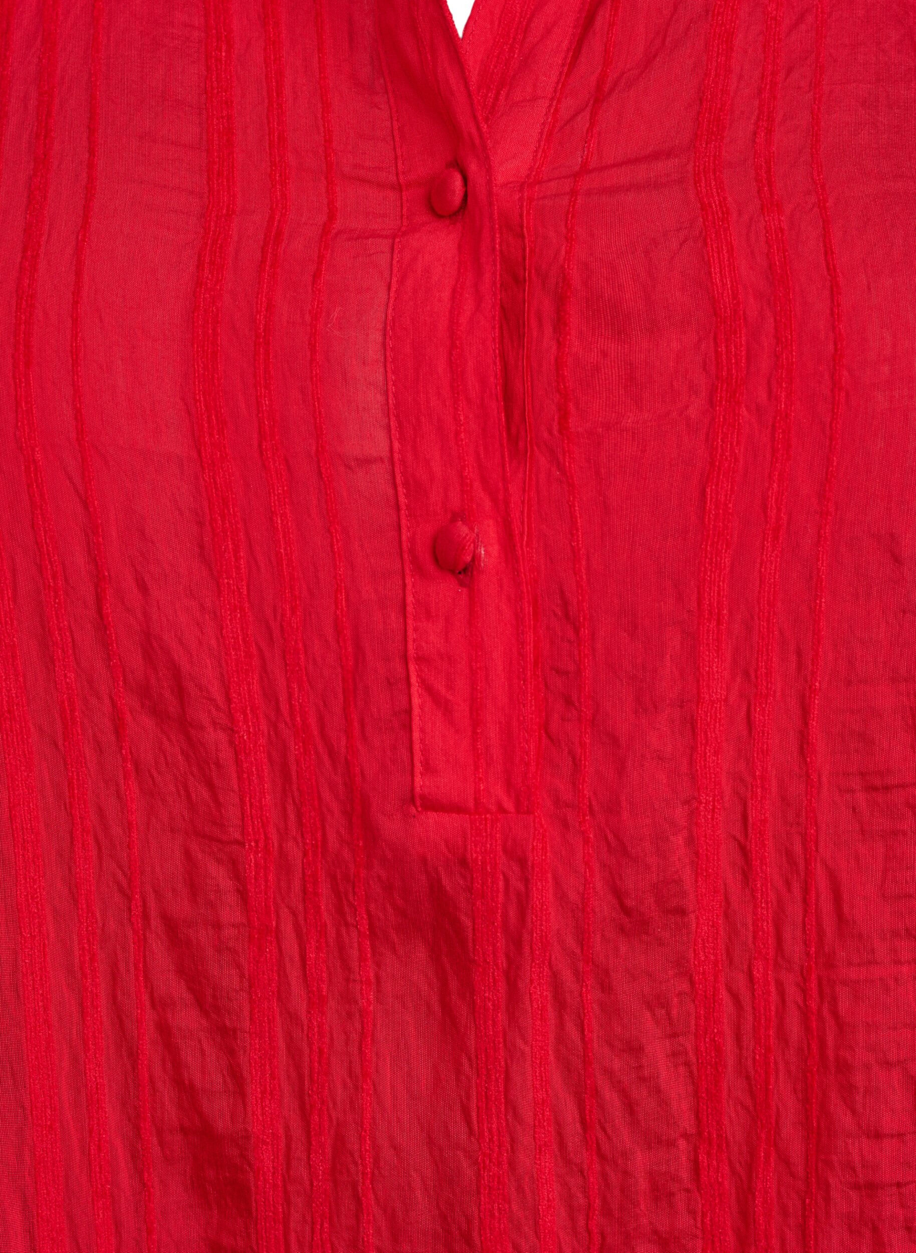 Zizzi Rantakaftaani kauluksella ja nappikiinnityksell&auml;, Punainen, Packshot image number 2