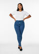 Amy korkea vy&ouml;t&auml;r&ouml;iset super slim fit -farkut, Sininen, Model image number 0