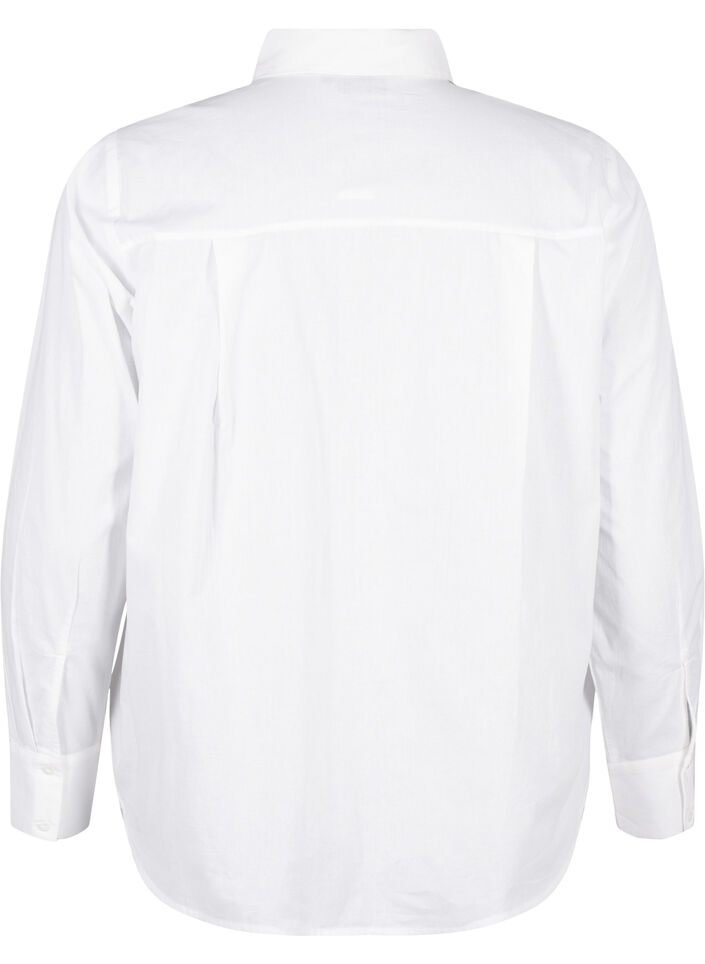 Sydänkirjailulla koristeltu klassinen paita, Bright Wh.W. Blue H., Packshot image number 1