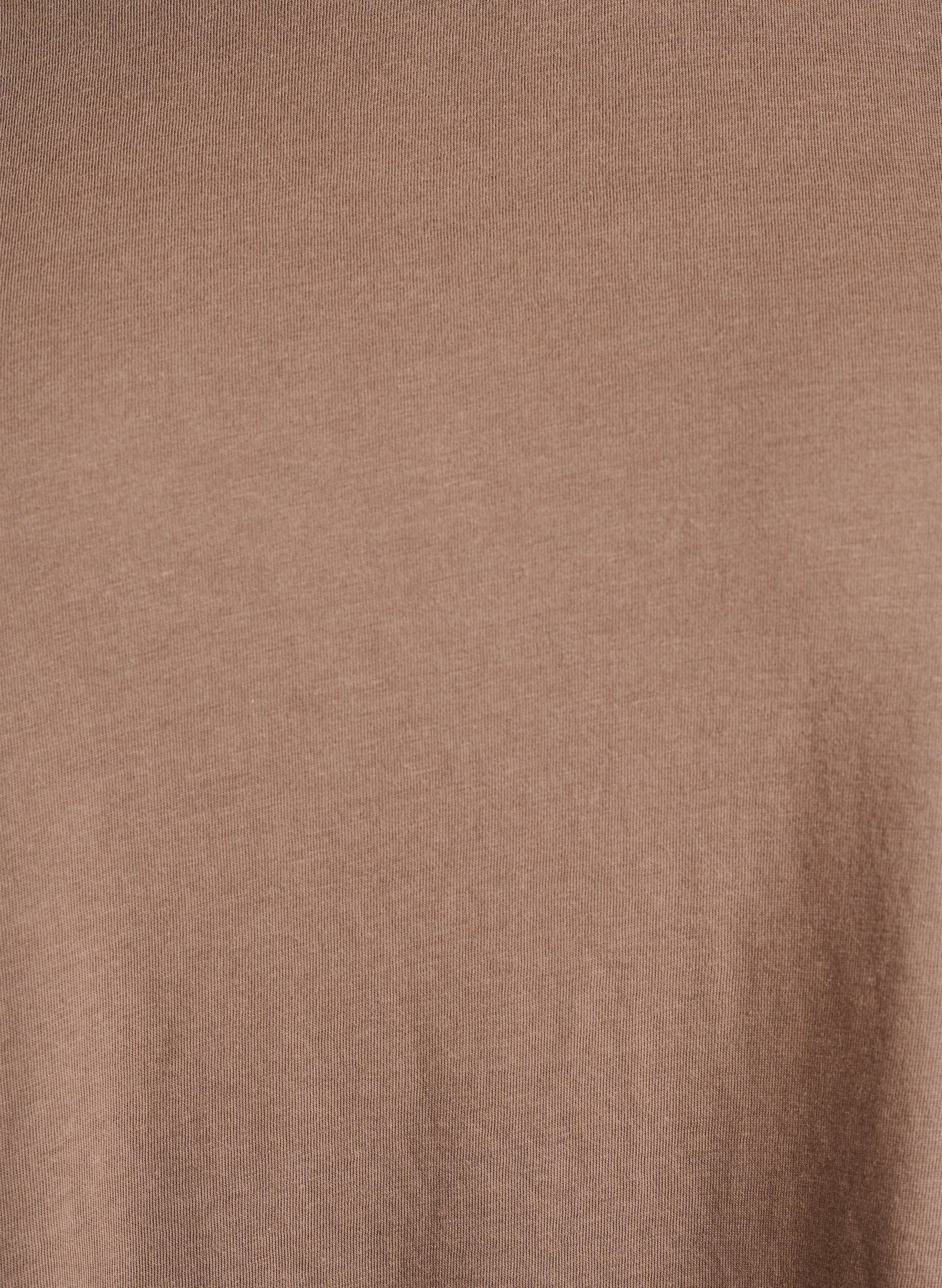 Zizzi Lyhythihainen t-paita puuvillasekoitteesta, Ruskea, Packshot image number 2