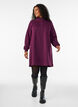Collegepaitamekko korkealla ribbikauluksella ja vetoketjulla, Violetti, Model image number 1