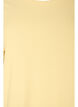 Ribattu jerseypusero, jossa on lyhyet hihat, Keltainen, Packshot image number 2