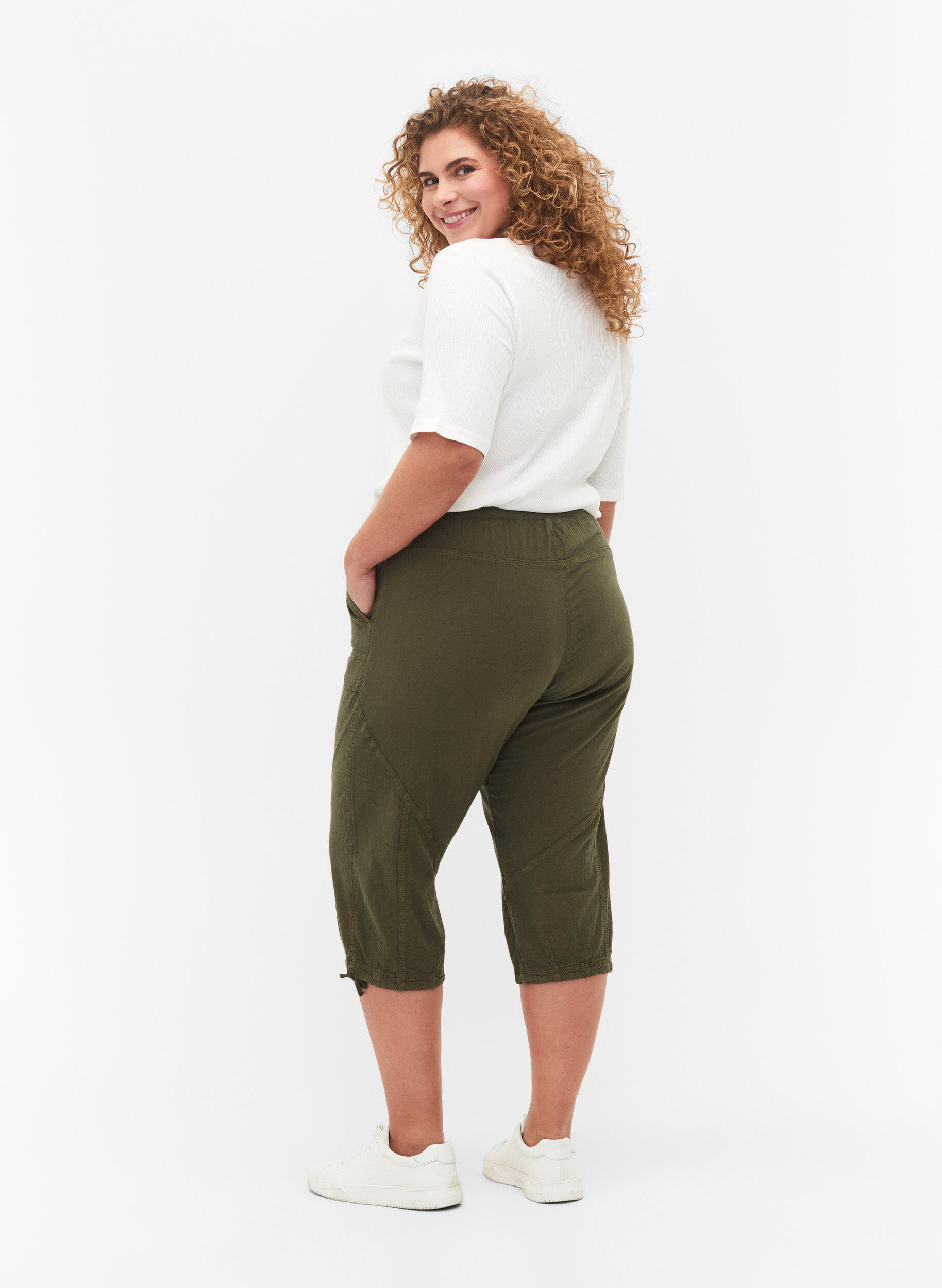 ZizziPuuvillacaprit, Vihre&auml;, Model image number 1