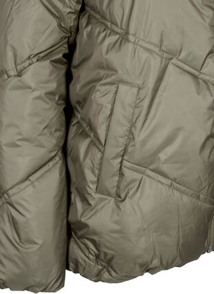 Lyhyt puffer-talvitakki taskuilla, Bungee Cord , Packshot image number 3