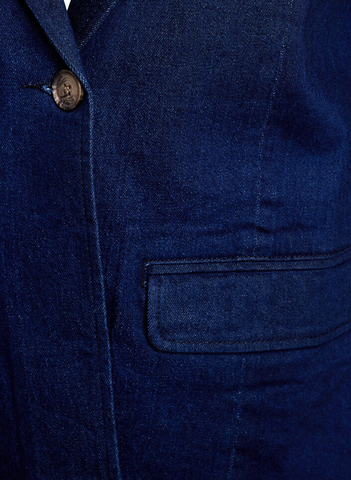 Denim-bleiseri taskuilla, Sininen, Packshot image number 2
