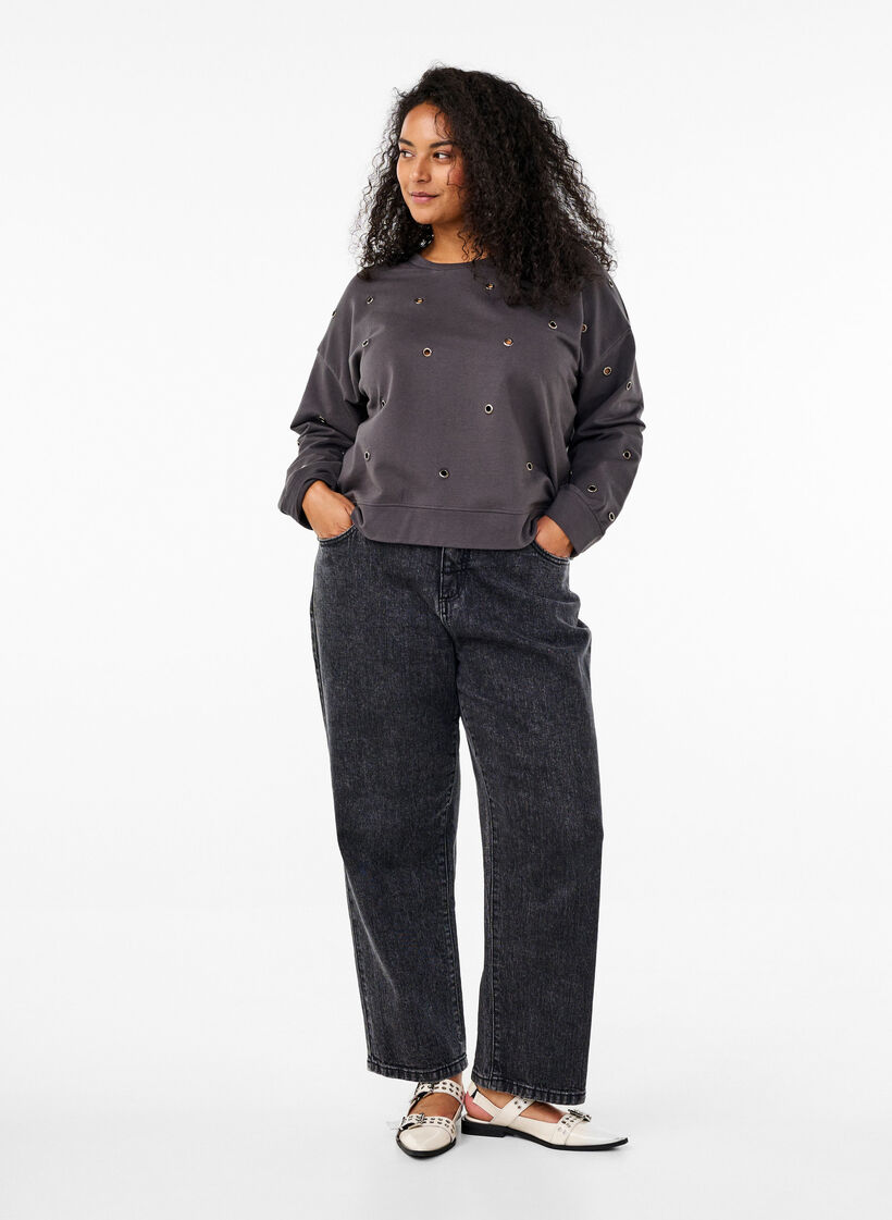 Pusero sirkkarenkailla, Harmaa, Model image number 1