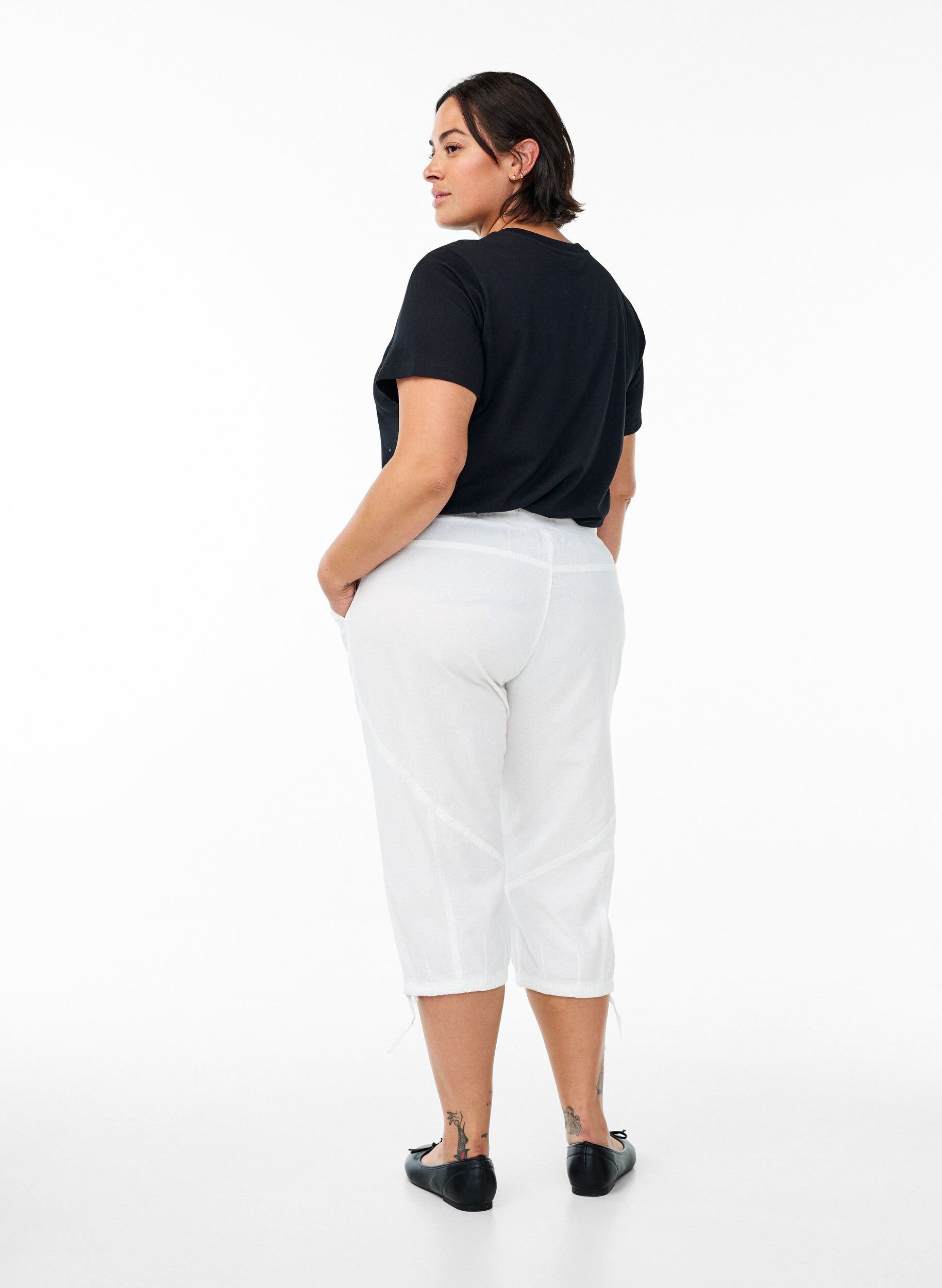 ZizziPuuvillacaprit, Valkoinen, Model image number 1