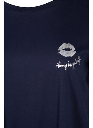 Väljä yö t-paita ekologisesta puuvillasta , Night Sky Lips, Packshot image number 2
