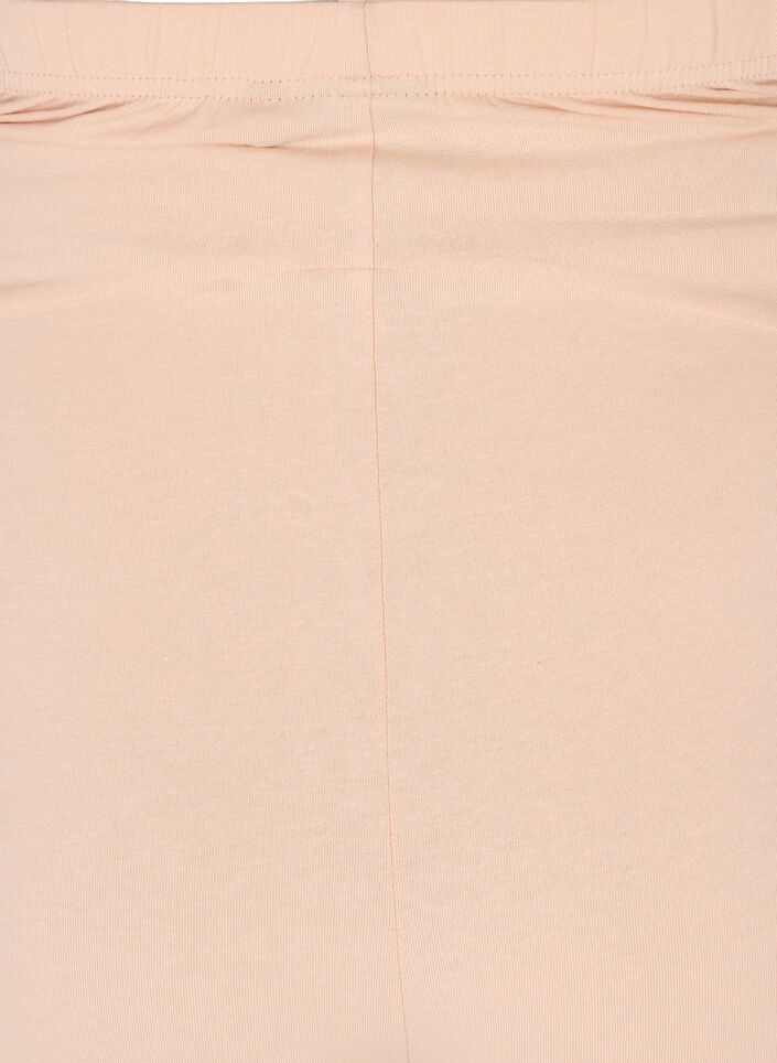 Tyköistuvat äitiysshortsit puuvillasta, Beige, Packshot image number 3