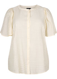 Teksturoitu Lyocell-paitapusero, Antique White