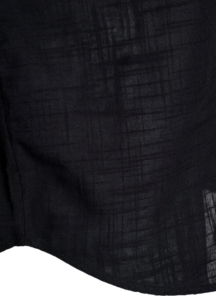 V&auml;lj&auml; holkkihihainen pusero, Musta, Packshot image number 3