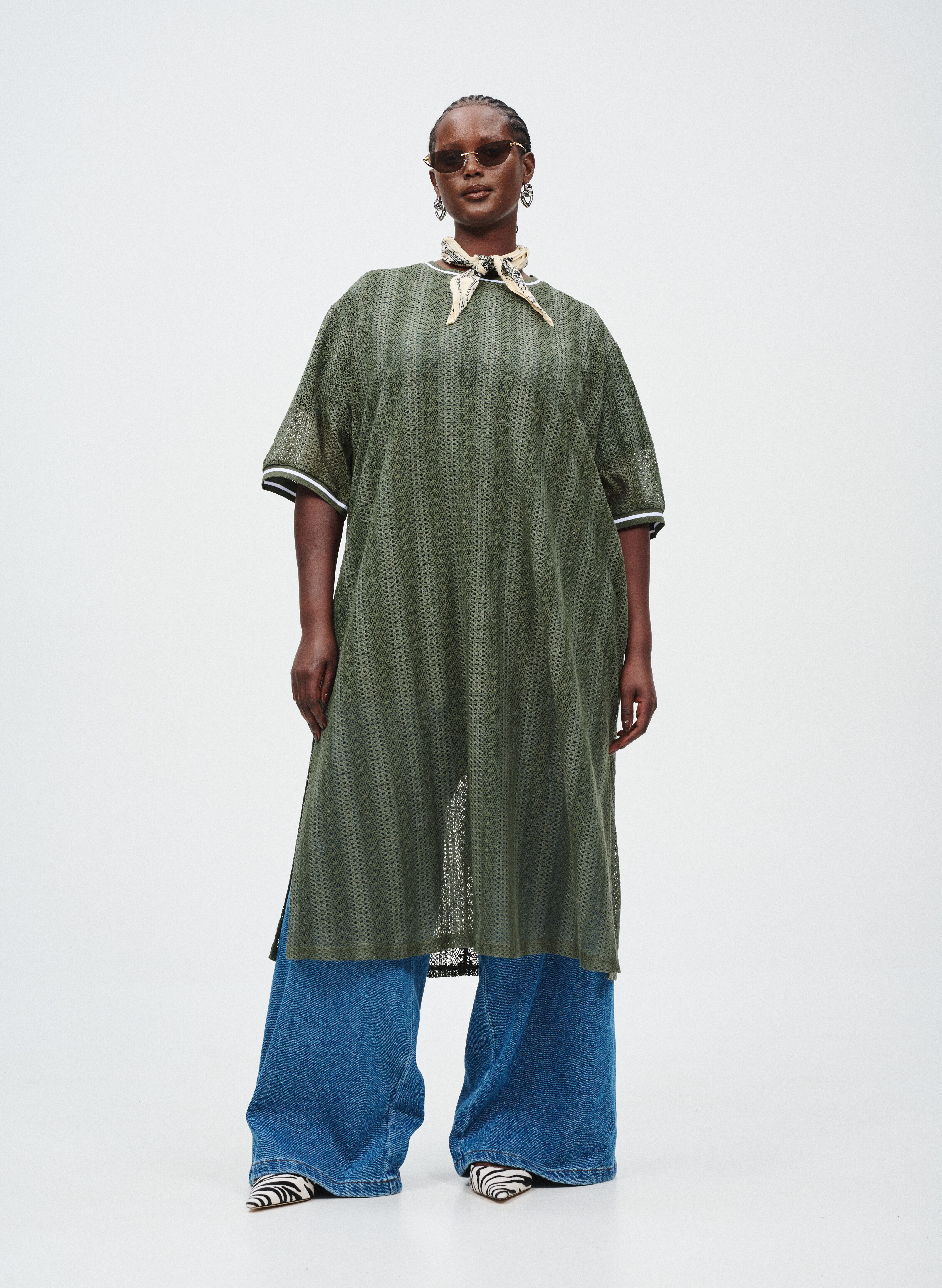 Pitsikuvioinen mekko, , Model