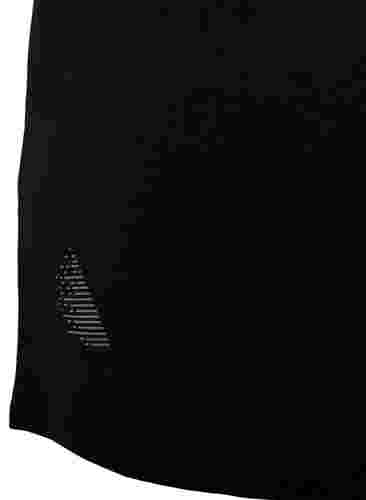 Viskoosinen T-paita treeniin pyöreällä pääntiellä, Black, Packshot image number 3