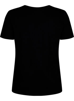Puuvillainen T-paita painatuksella, Black W. Heart L., Packshot image number 1