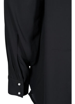 Pitkähihainen pusero korkealla kauluksella , Black, Packshot image number 3