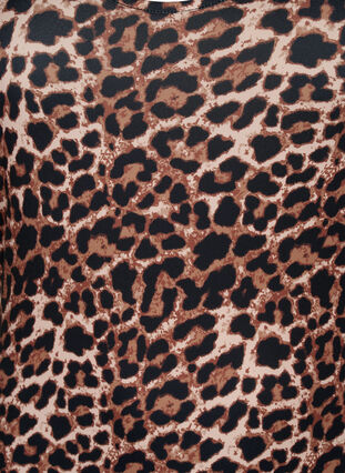 Tyköistuva leopardikuvioinen mekko, jossa on aukkokoriste, Leopard AOP, Packshot image number 2