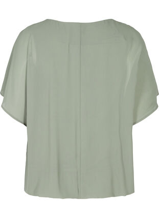 Lyhyt paita väljillä mesh-hihoilla, Agave Green, Packshot image number 1