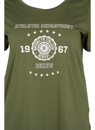 Puuvillainen t-paita painatuksella, Ivy Green ATHLETIC, Packshot image number 2